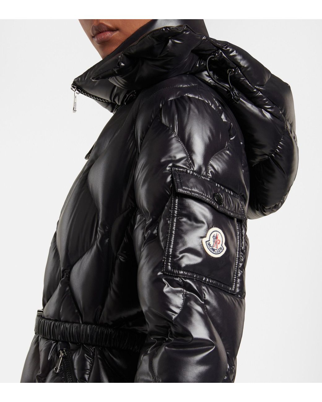 Moncler Fioget Quilted Down Jacket in Black | Lyst