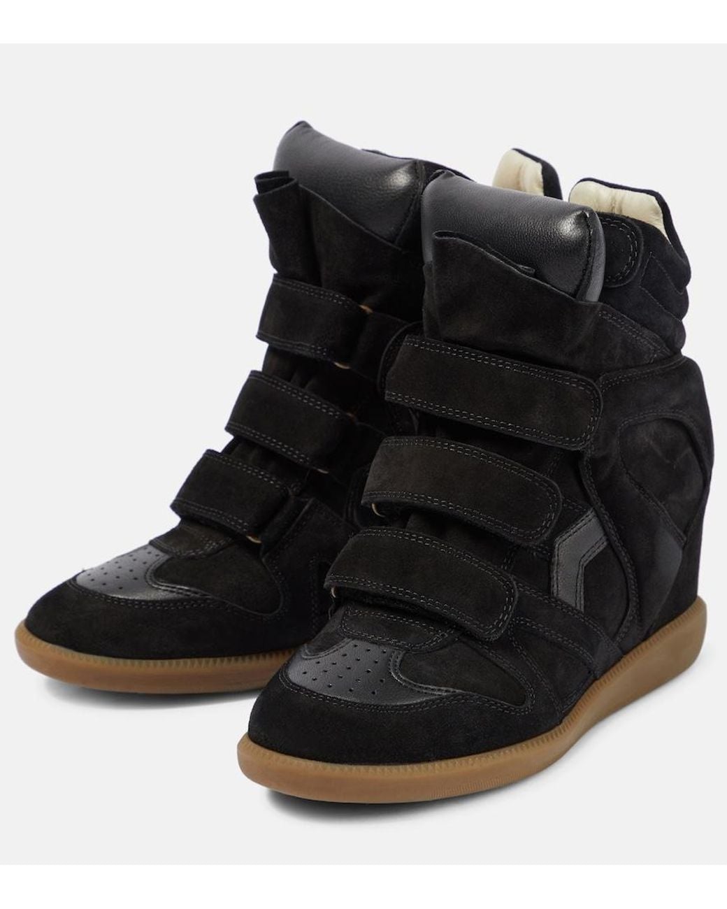 Isabel Marant Black Bekett Leather Sneakers