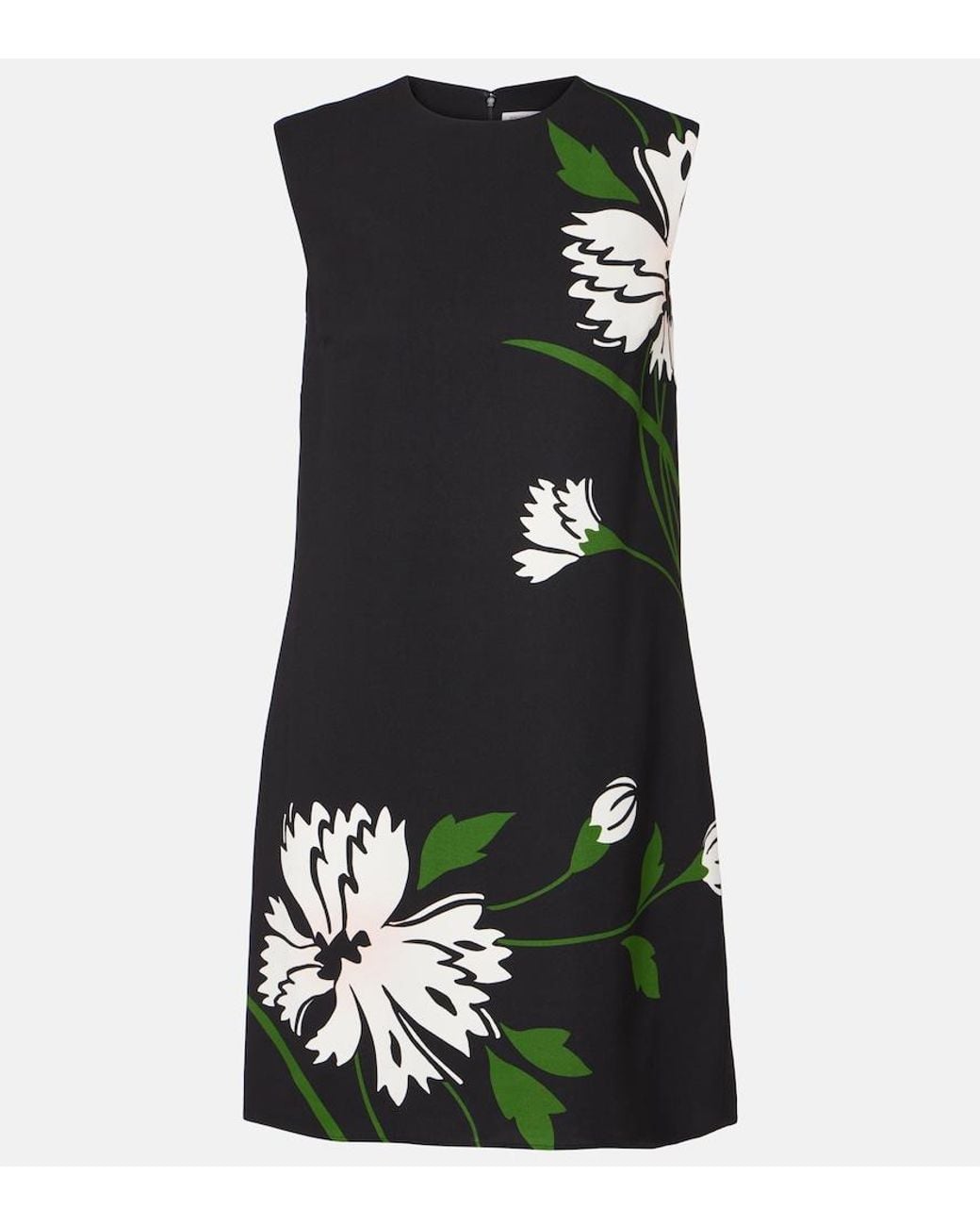 Veronica Beard Black Cromwell Floral Shift Dress