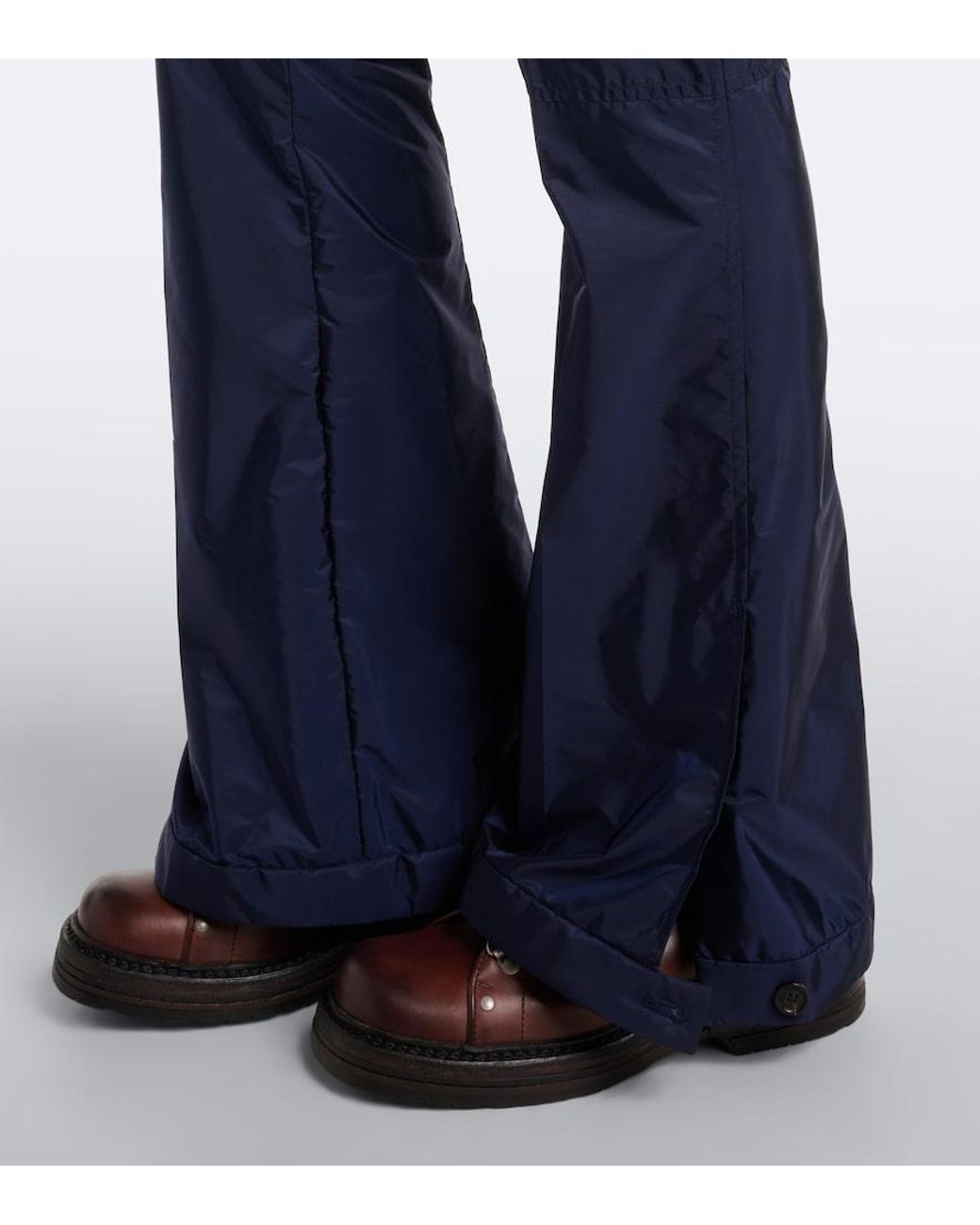 Miu Miu Blue Technical Flared Pants
