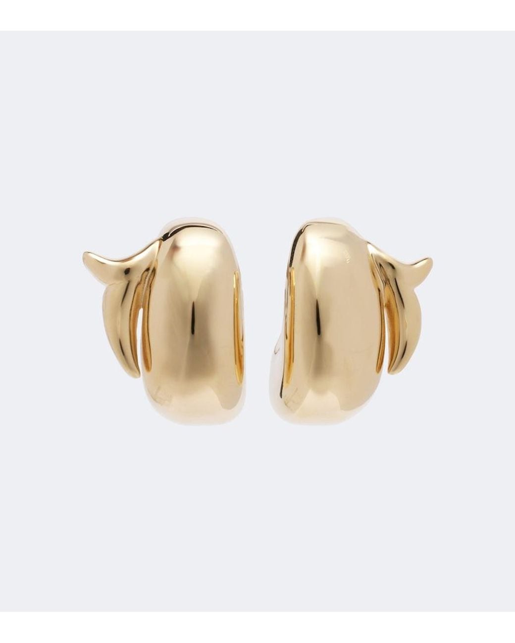 Emilio Pucci Metallic Fish Tail Earrings