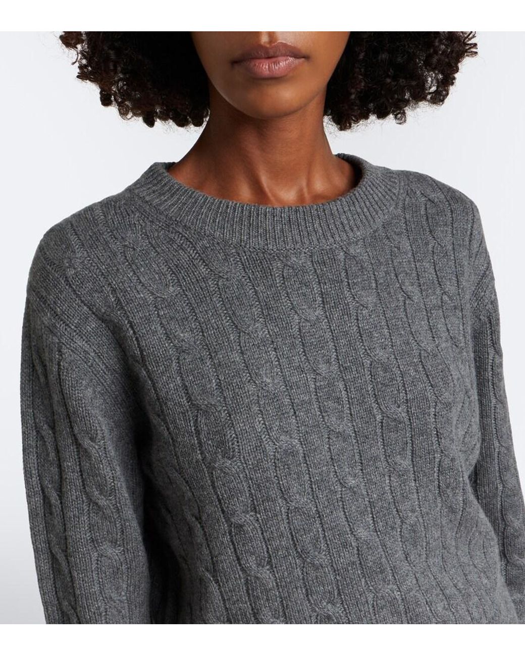 arch4 Gray Burnaby Cable-Knit Cashmere Sweater