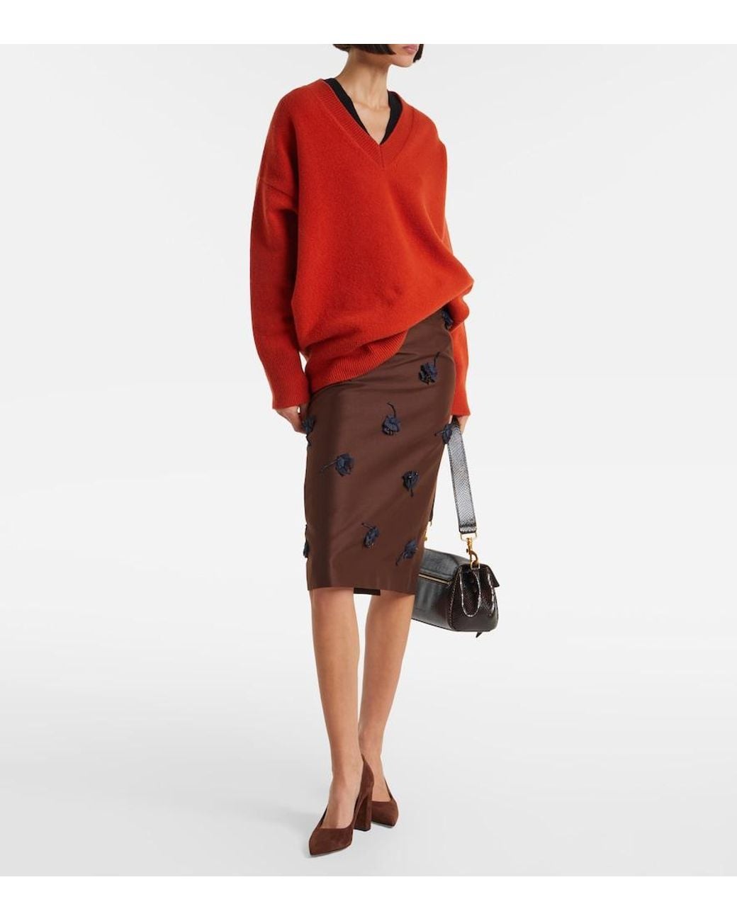 Gianvito Rossi Brown Piper 85 Suede Pumps