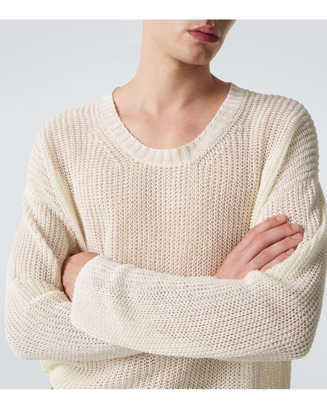 Pull En Lin STÒFFA pour homme en coloris White