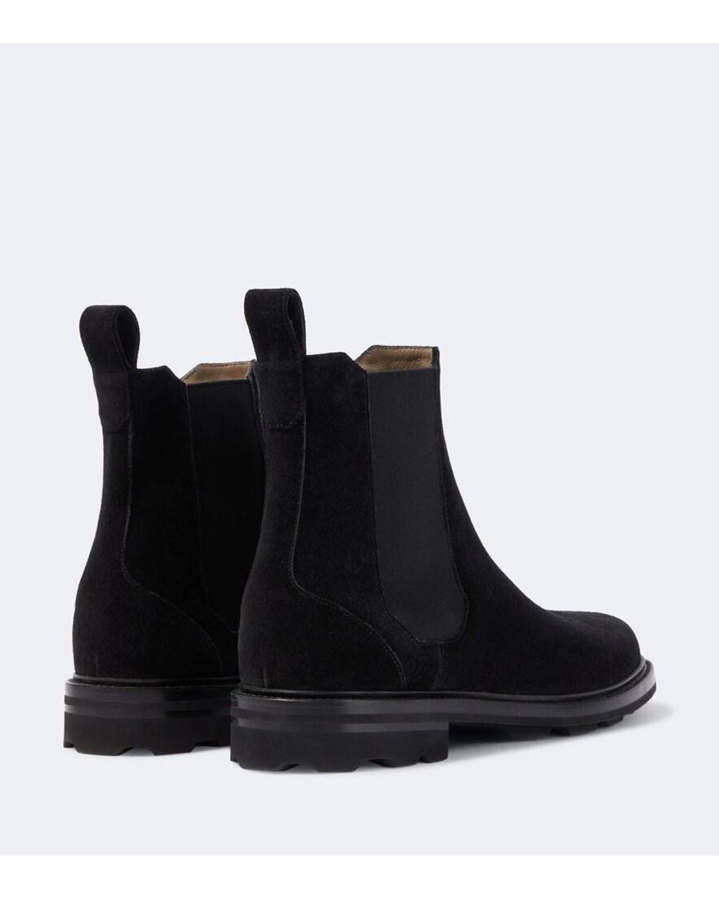 Brioni Black Suede Chelsea Boots for men