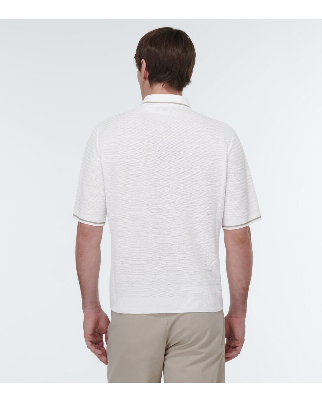 Loro Piana Bora Bora Linen Shirt in White for Men | Lyst