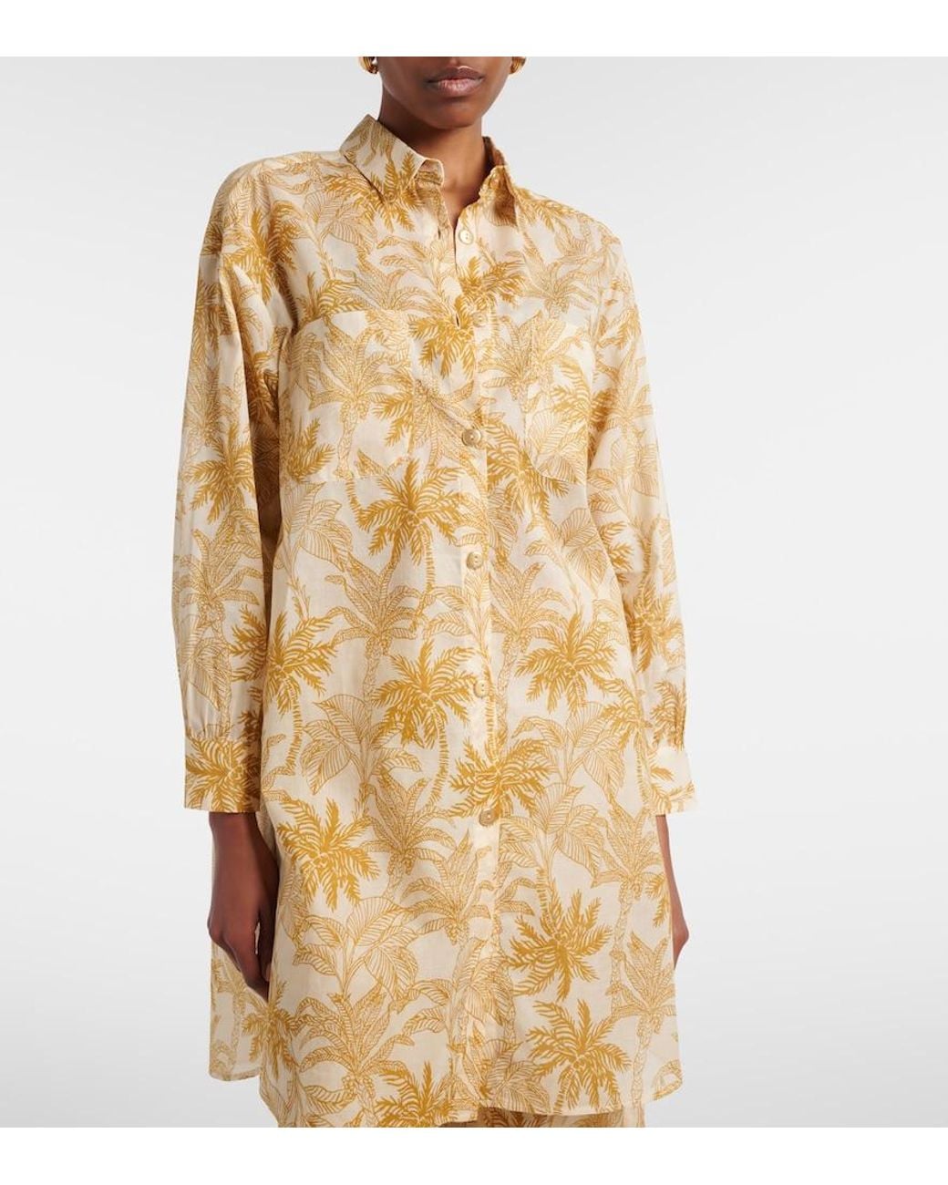 Camicia Exotisme di Eres in Metallic