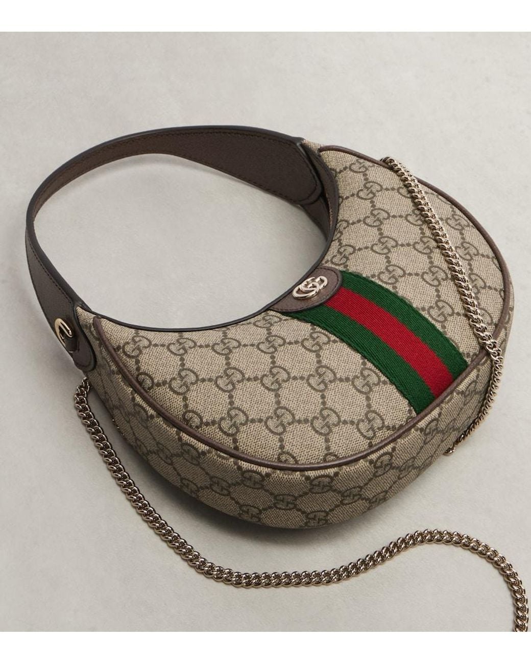 Gucci Gray "Ophidia" Handbag Small