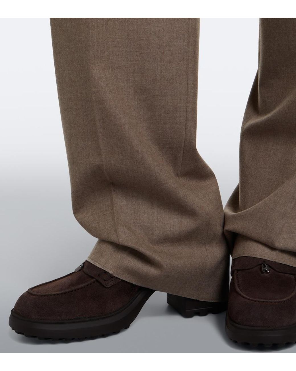Hogan Black Suede Loafer Pumps