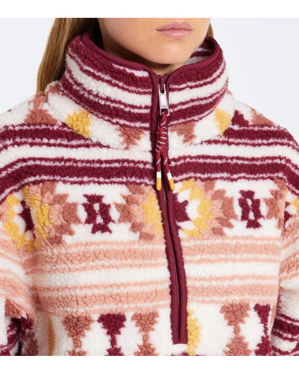 The Upside Red Harlow Teddy Sweatshirt