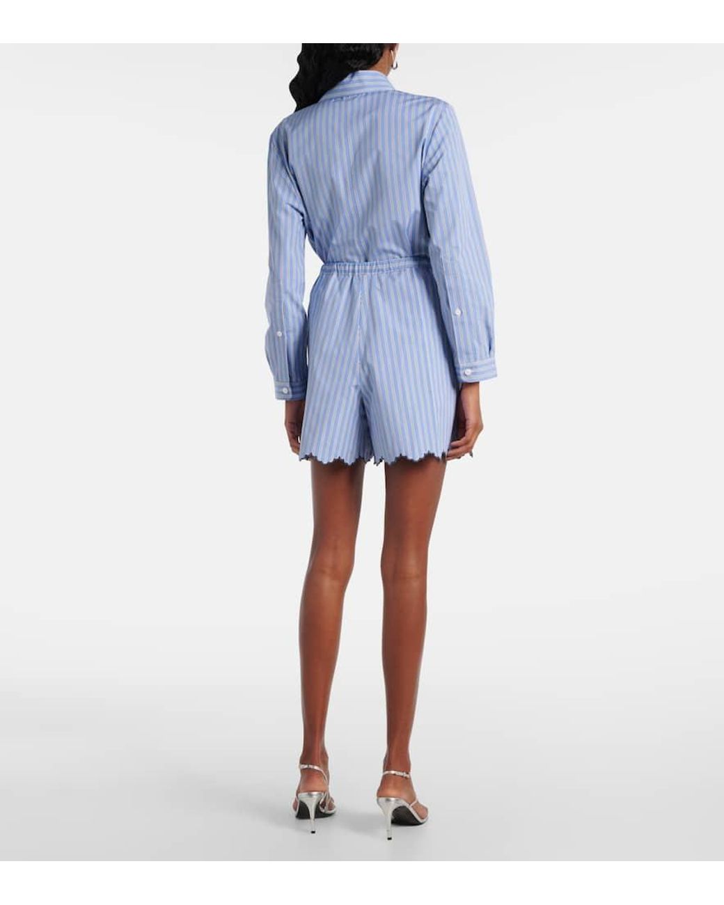 Patou Blue Shorts Aus Baumwollpopeline