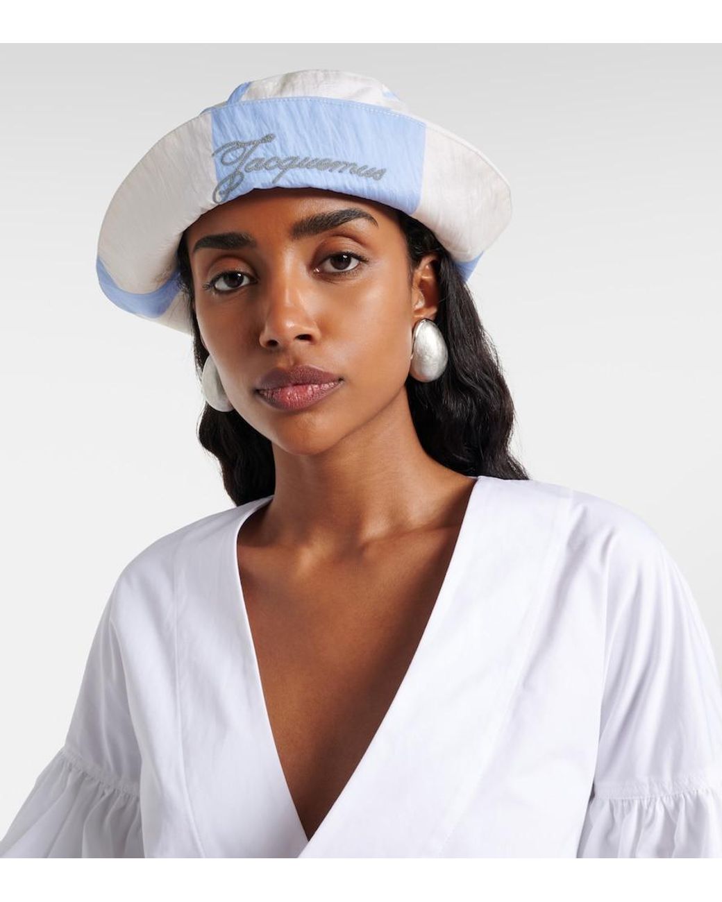Jacquemus Blue Baluchon Printed Bucket Hat