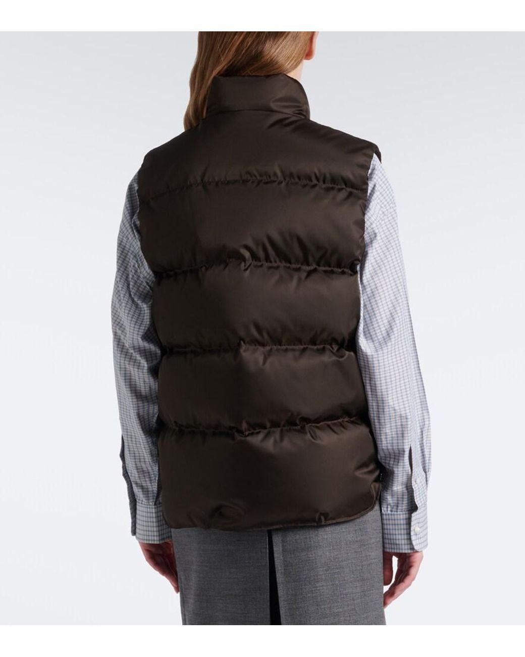 Prada Black Re-Nylon Down Vest