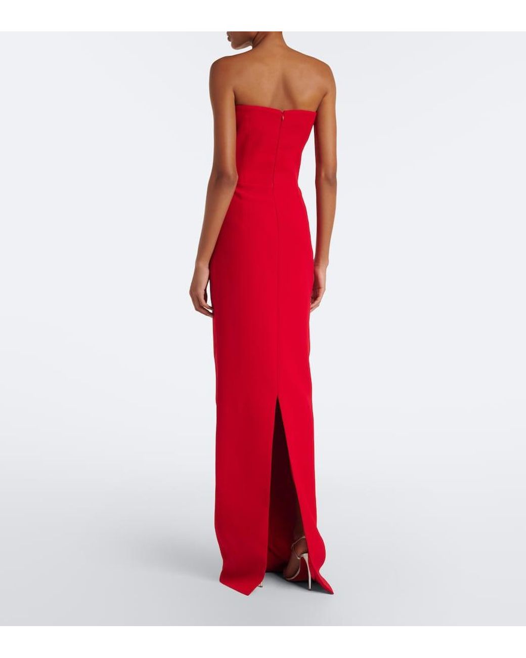 The New Arrivals Ilkyaz Ozel Red Fang Gown