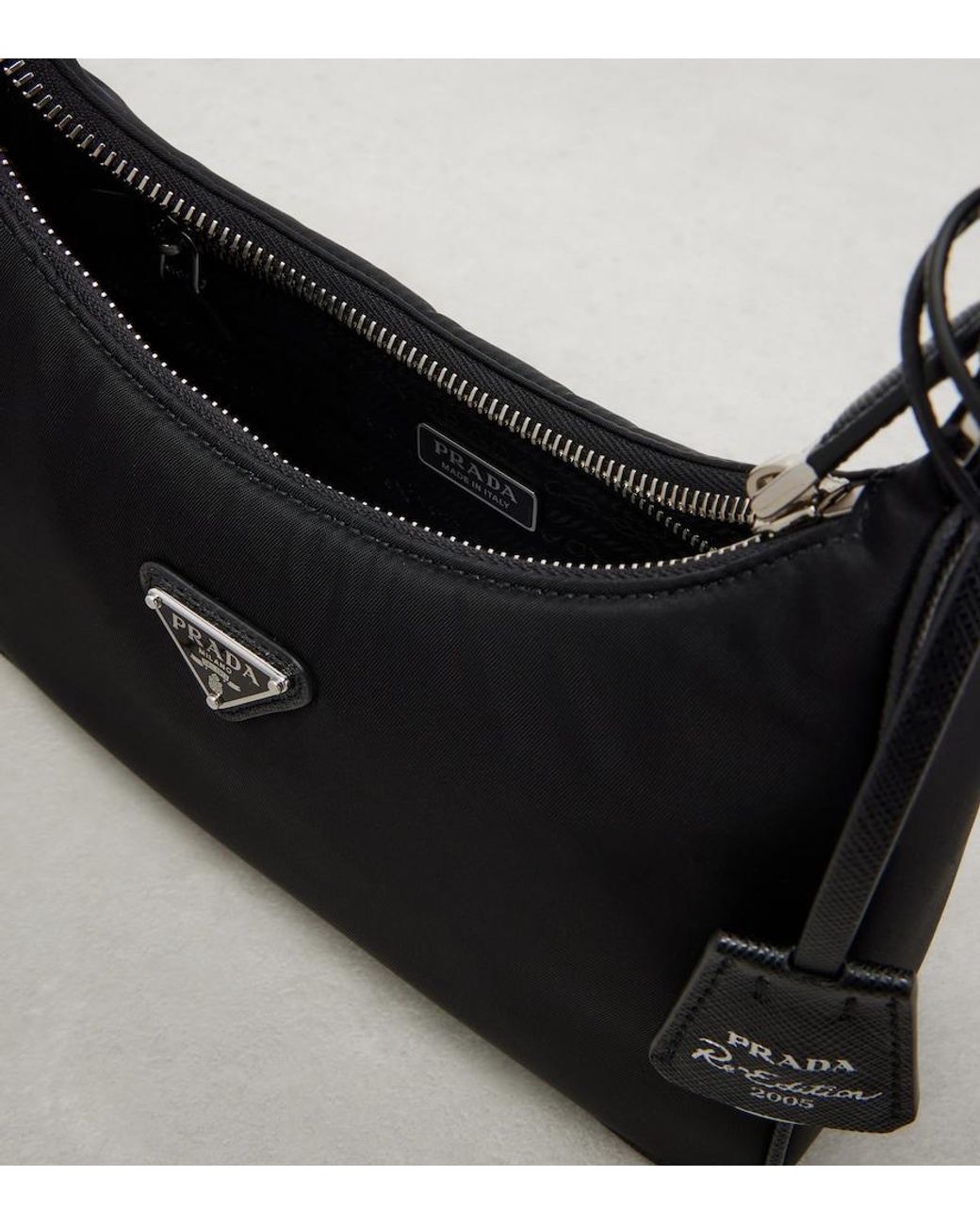 Prada Black Re-Edition 2005 Re-Nylon Shoulder Bag