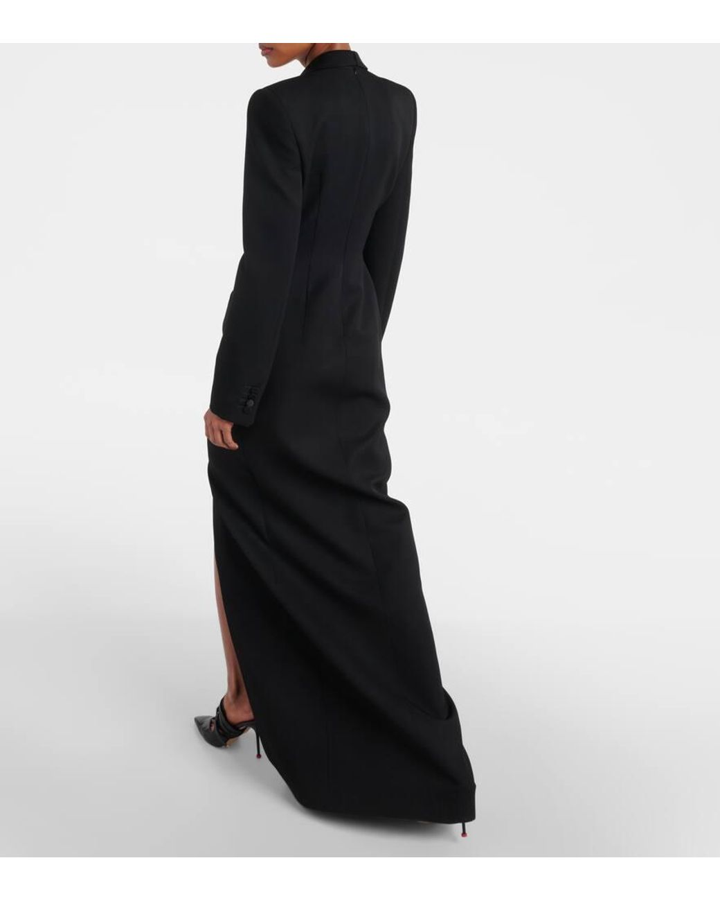 knee length dresses for ladies Longsleeve Cotton Day Dress | ALEXANDER MCQUEEN main image 0