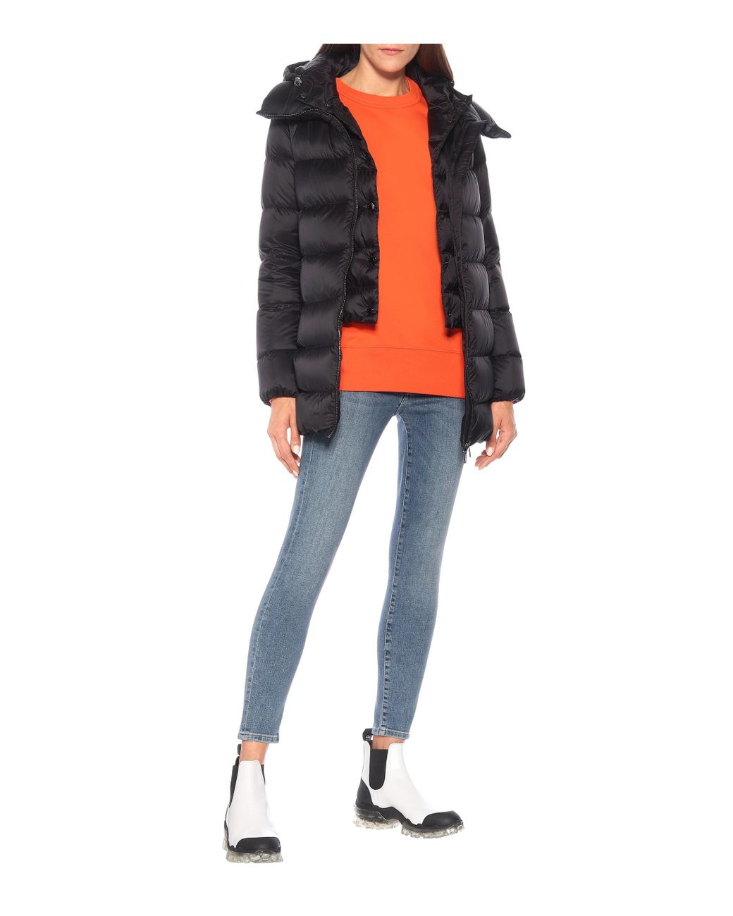 moncler long down coat