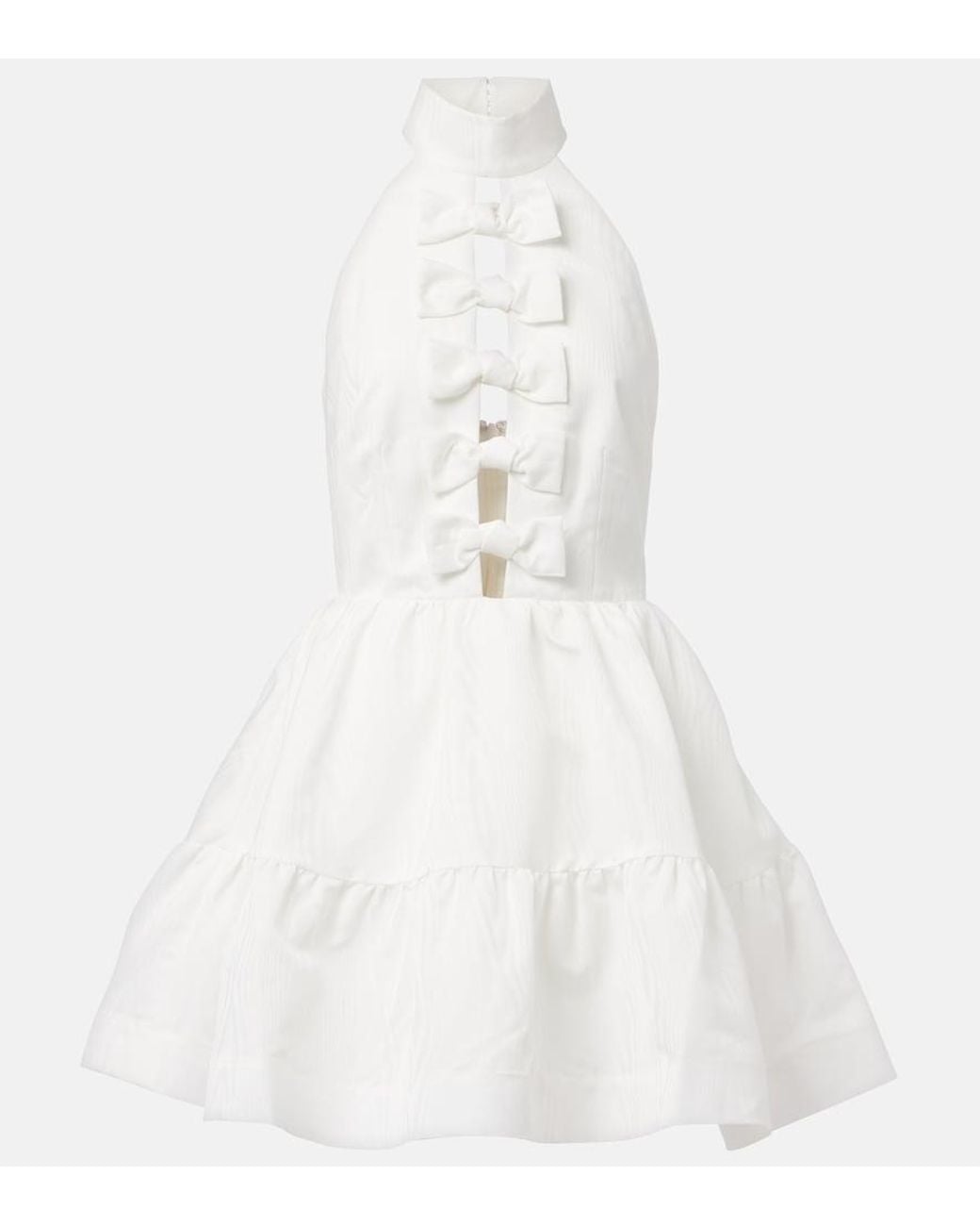Rebecca Vallance White Bridal Harriet Bow-Detail Minidress