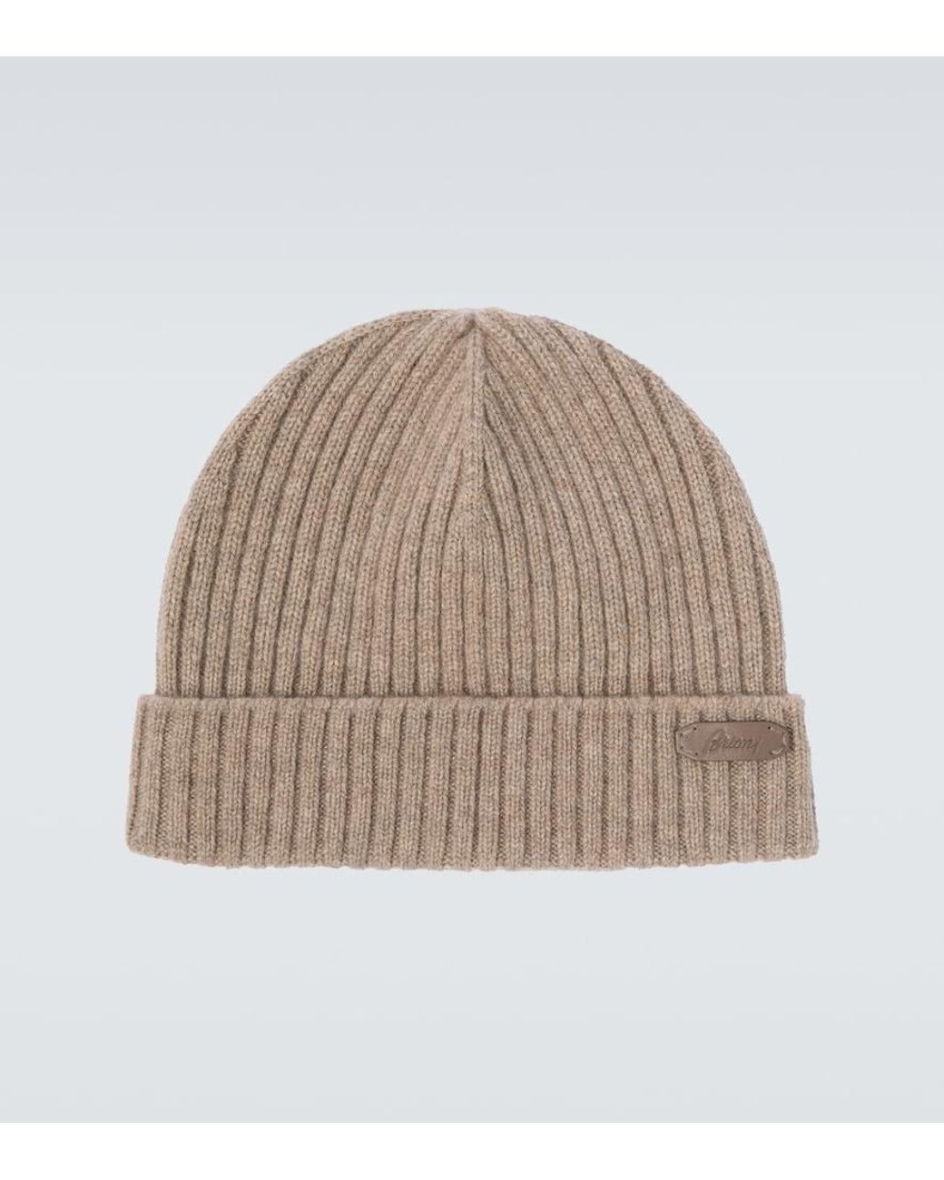 Brioni Natural Cashmere Beanie for men
