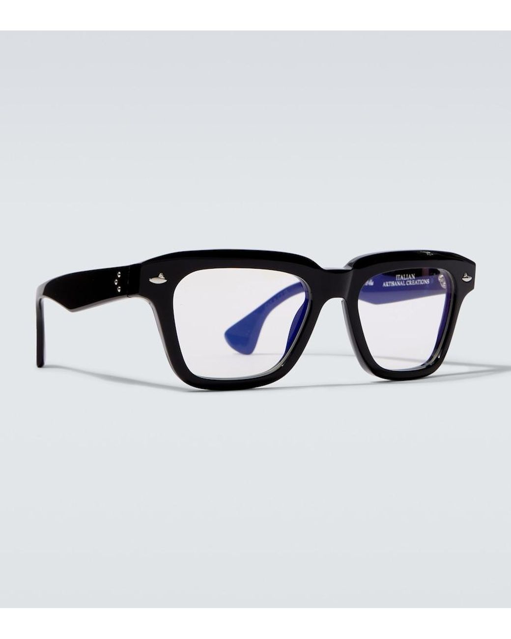 Sestini Eyewear Black Square Glasses for men