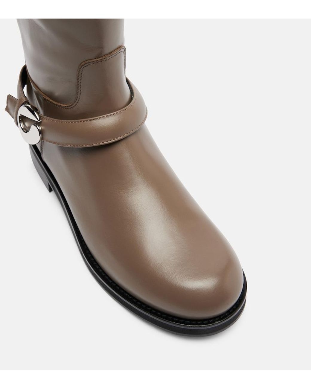 Coperni Brown Cavalier Leather Knee-High Boots