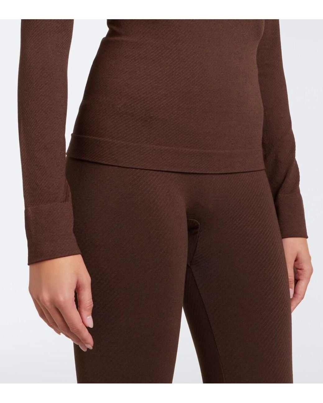 Perfect Moment Brown Turtleneck Ski Top
