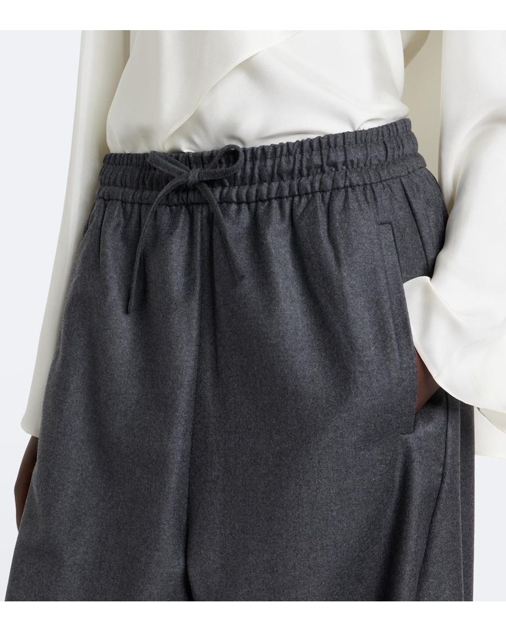 Rohe Black Virgin Wool Balloon Pants