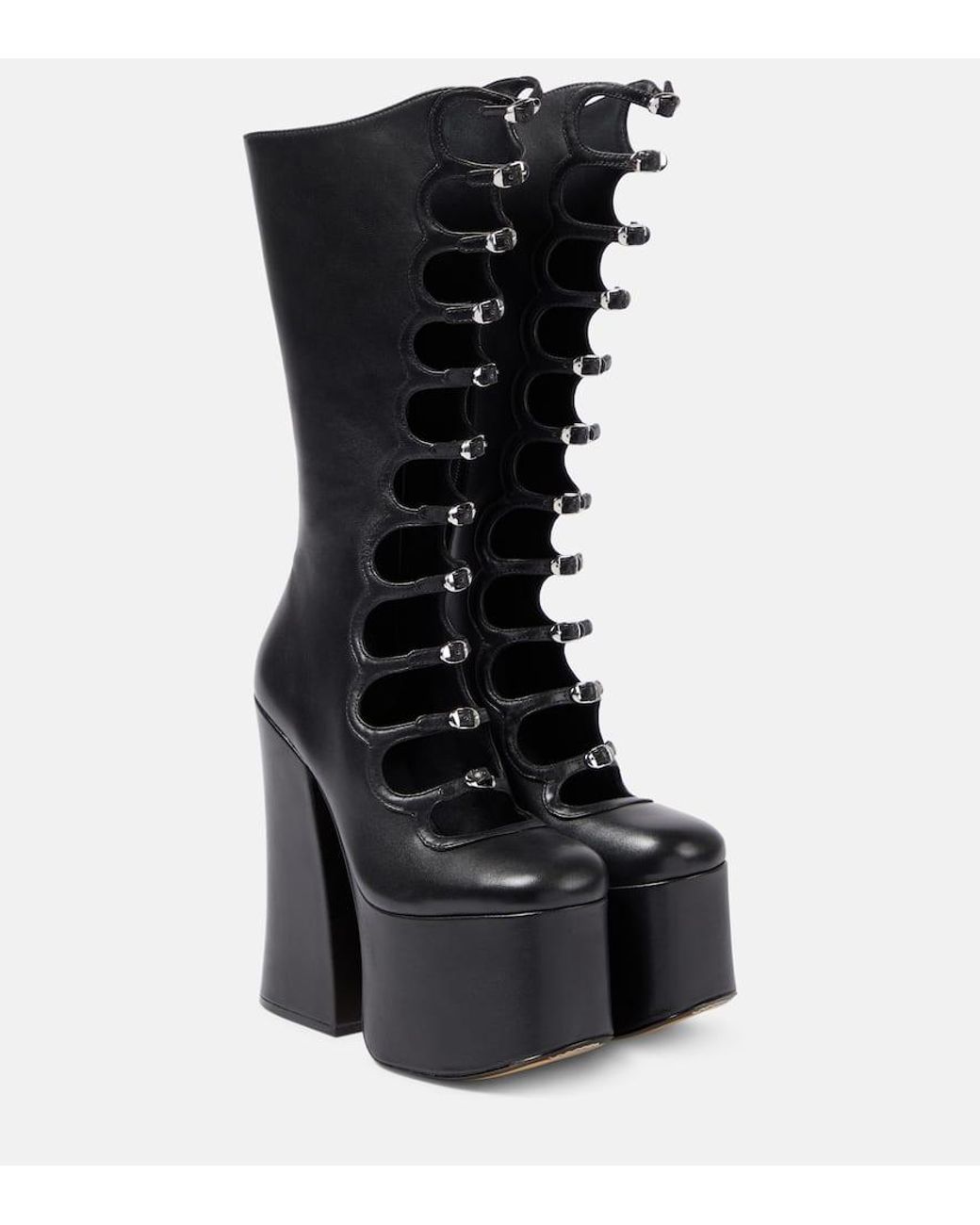 Marc Jacobs Kiki Leather Knee high Boots in Black Lyst