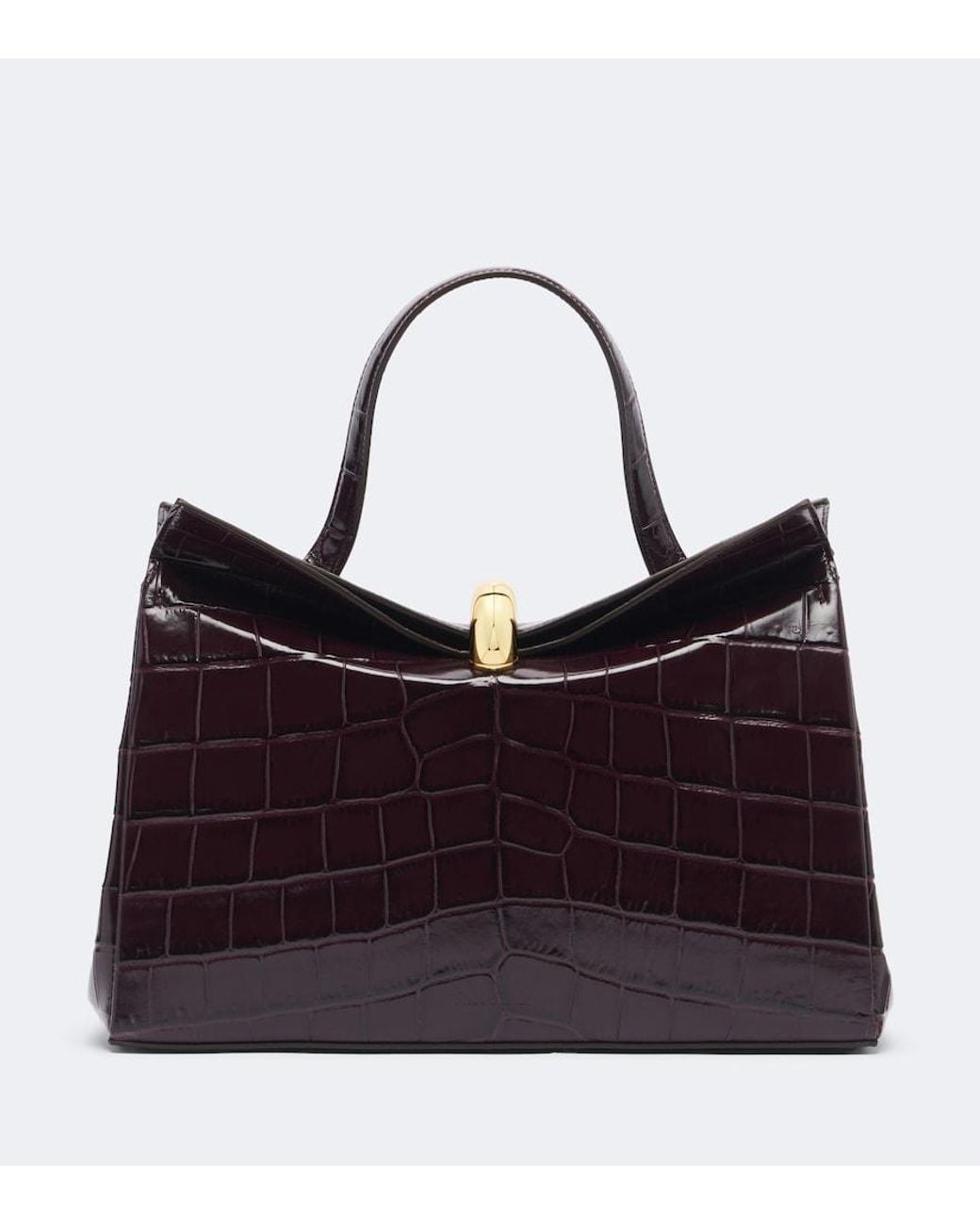 Jacquemus Purple Valerie Medium Leather Top-Handle Bag