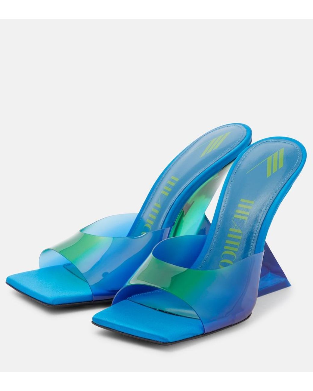 The Attico Blue Cheope Pvc Mules