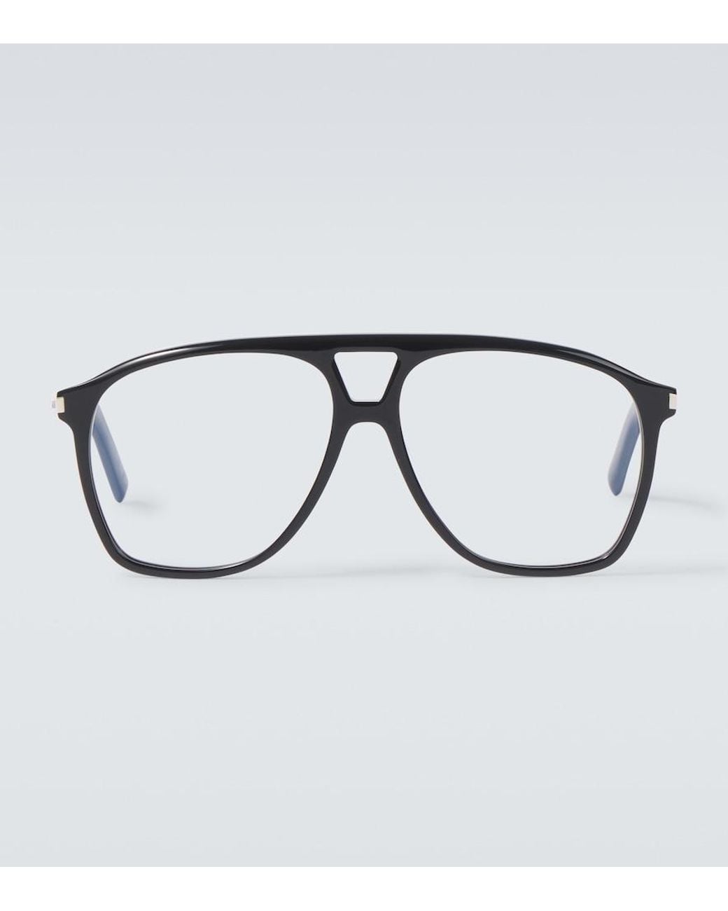 Saint Laurent Brown Sl 596 Dune Aviator Glasses for men