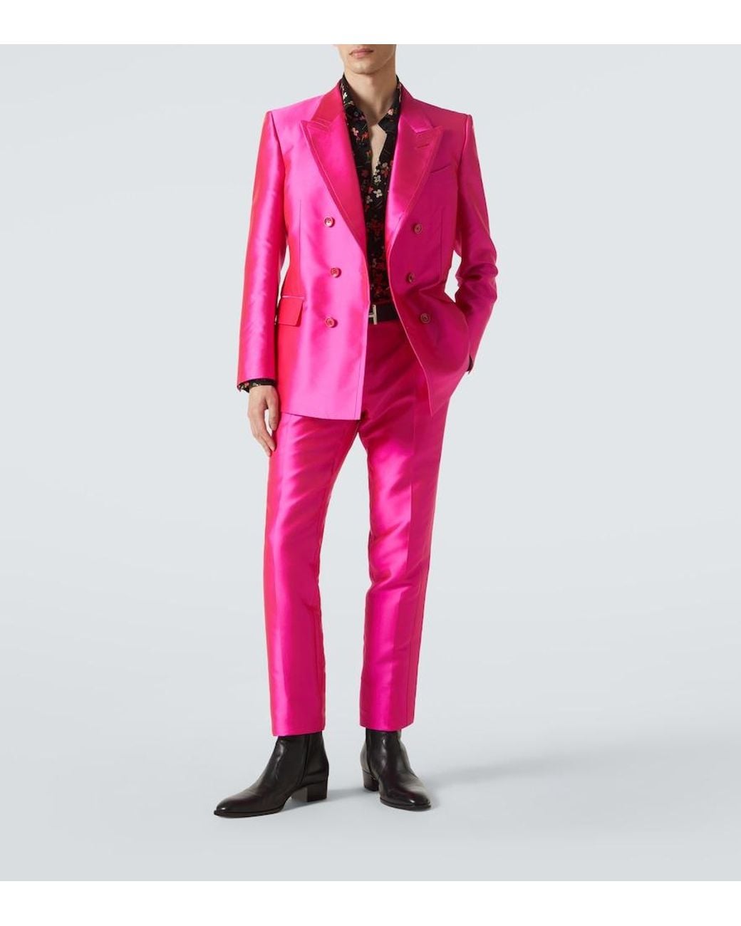 Blazer Dylan di Tom Ford in Pink da Uomo