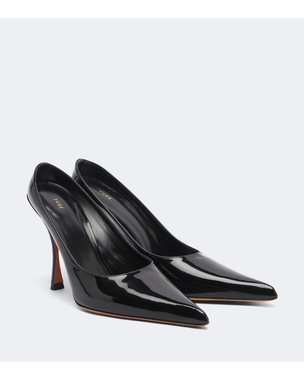 Jude Black Strike Patent Leather Mules