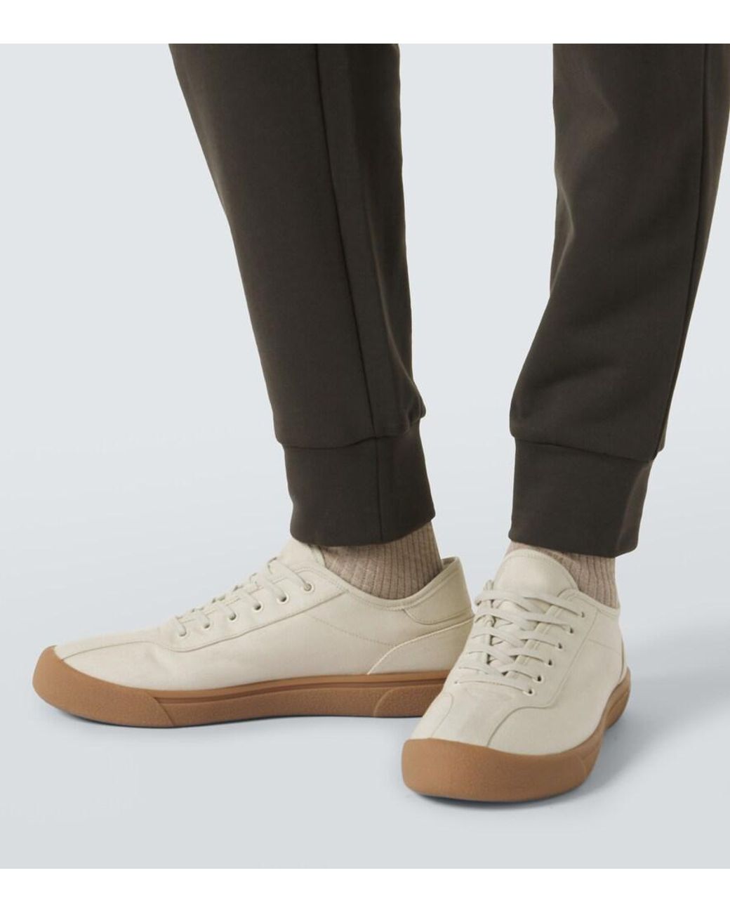 The Row Gray Edgar Cotton Pants for men