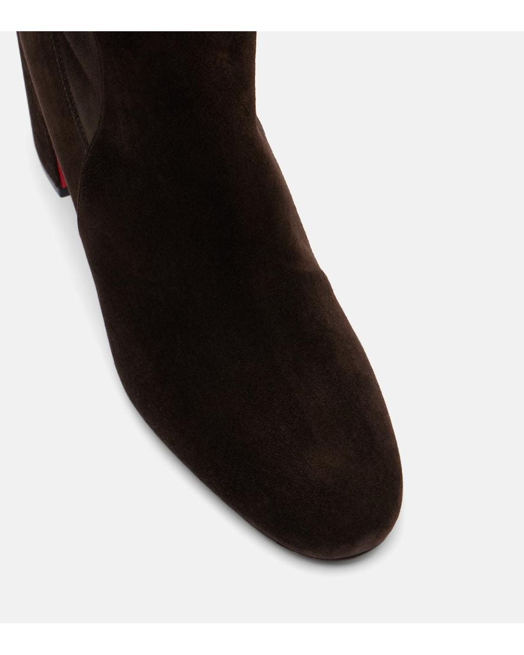 Christian Louboutin Black Jane Suede Knee-High Boots