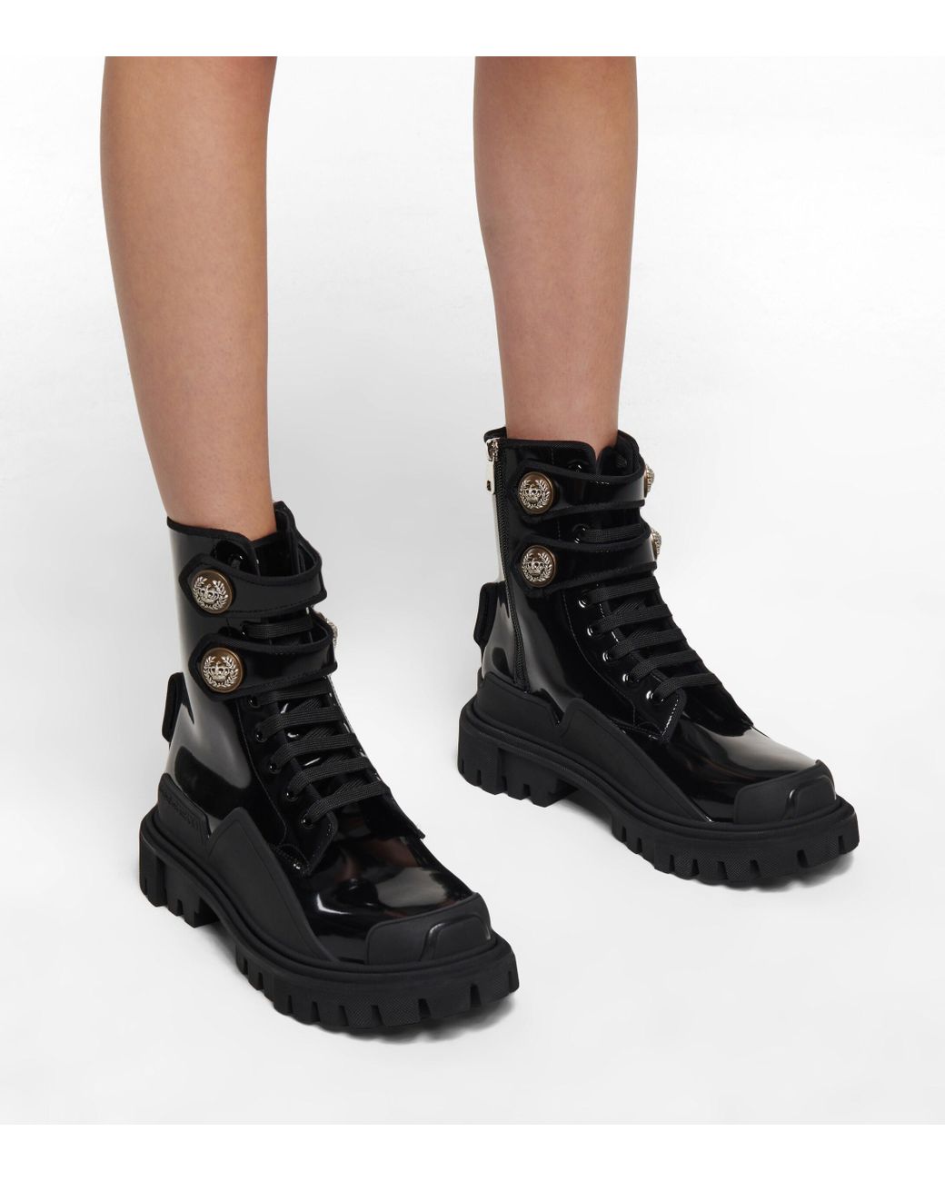 Dolce and gabbana combat boots shop