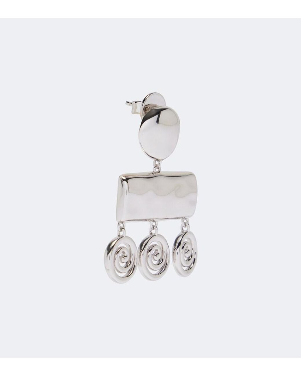 DEHANCHE Metallic Koru Drop Earrings