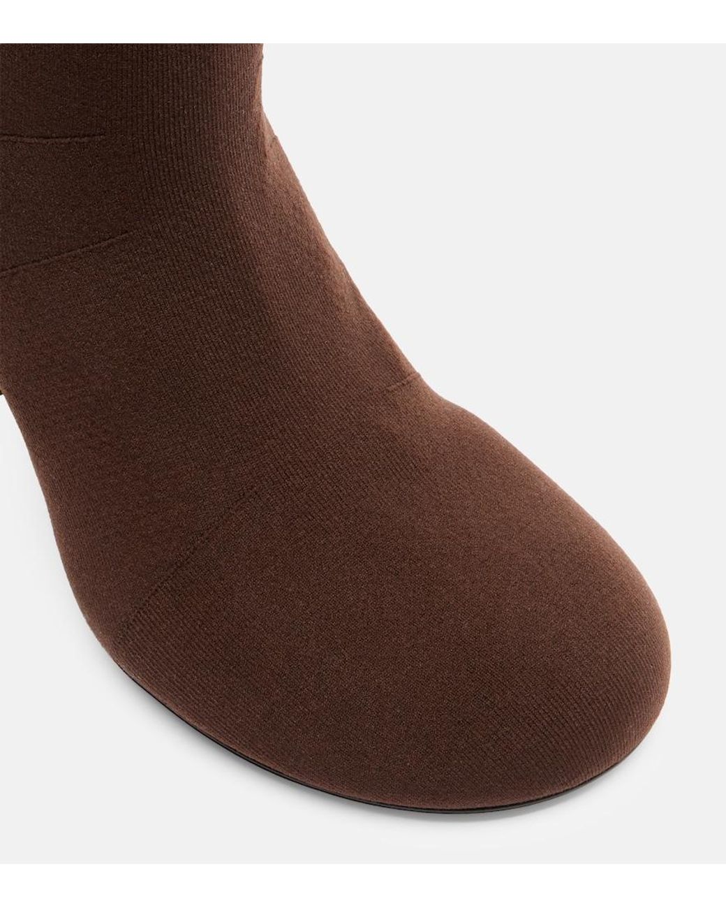AMINA MUADDI Brown Veneda 95 Sock Boots