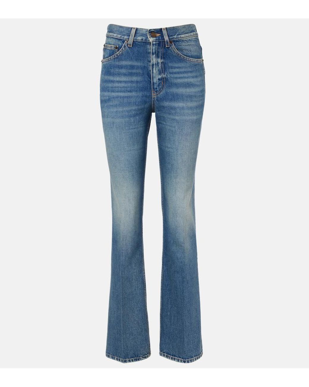 Saint Laurent Blue Clyde Bootcut Jeans