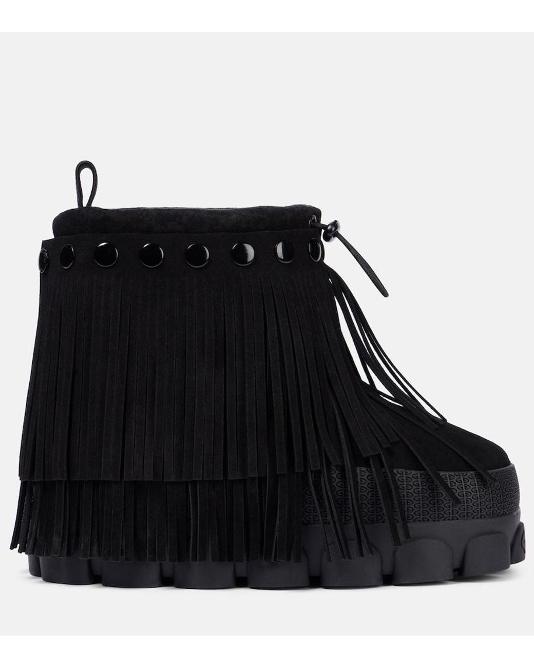 Goldbergh Black Vergara Fringed Suede Snow Boots