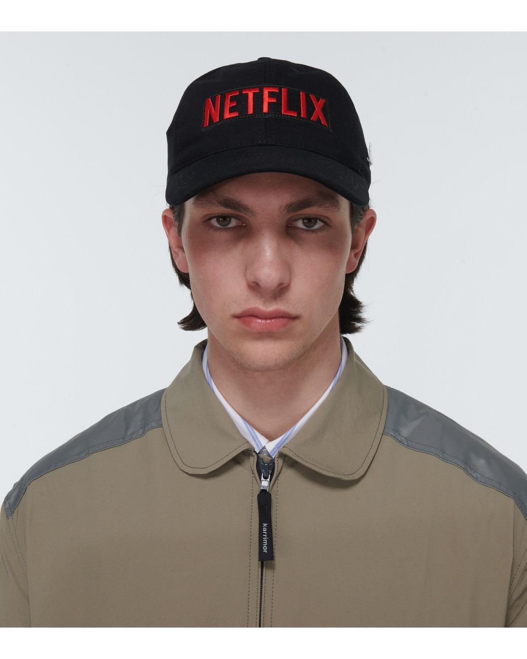 Junya Watanabe X Netflix® Embroidered Cap in Black for Men | Lyst
