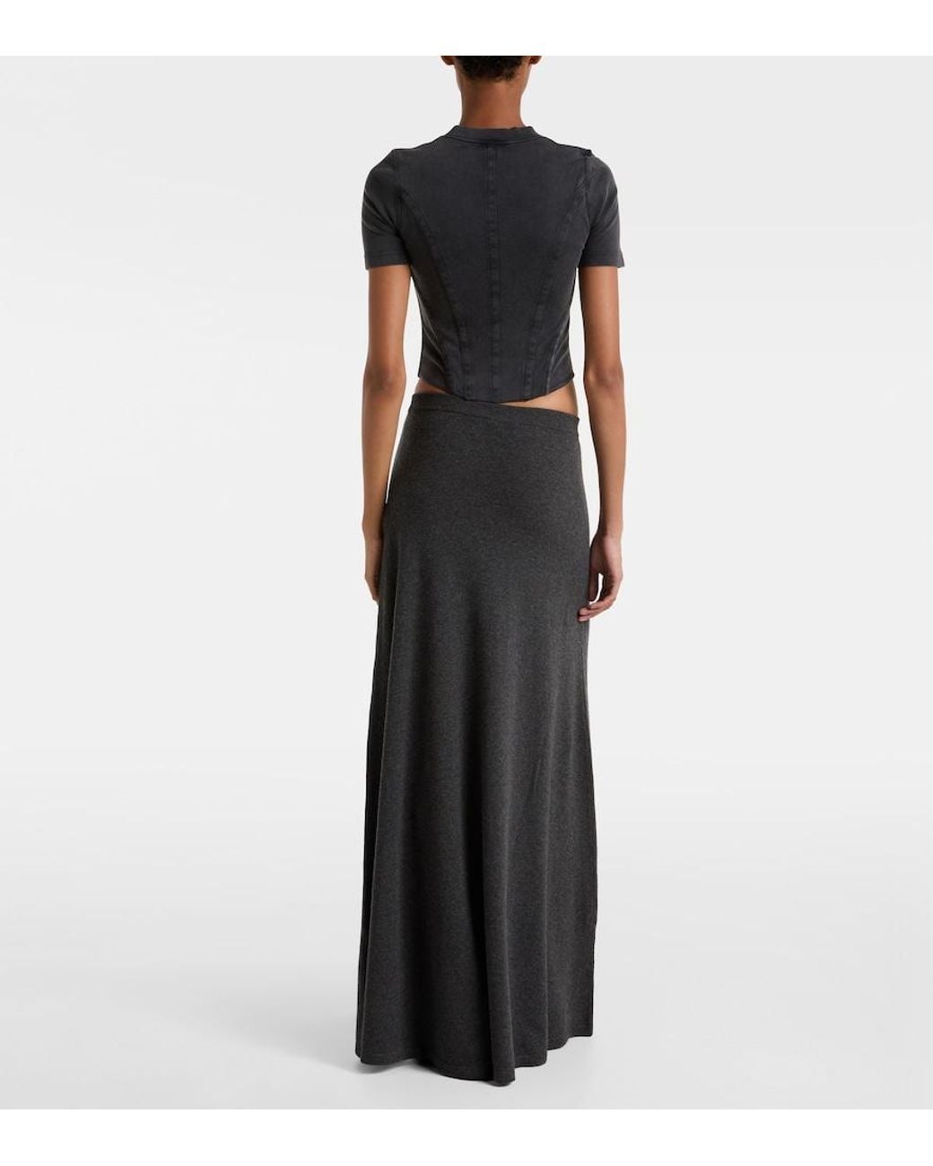 Balenciaga Gray Corseted T-Shirt