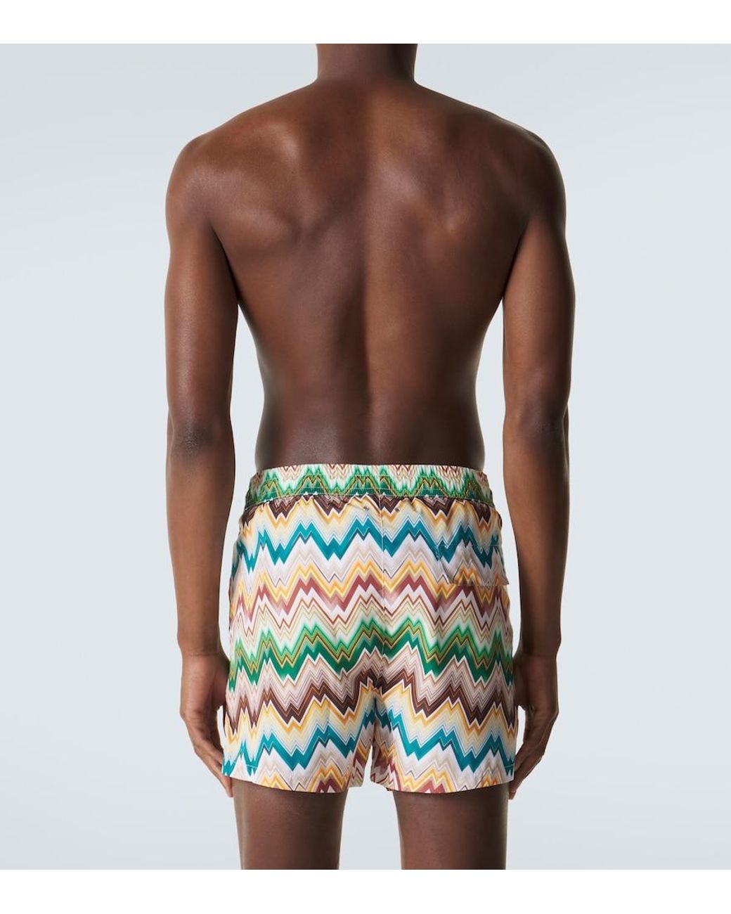 Missoni Multicolor Zigzag Swim Trunks for men