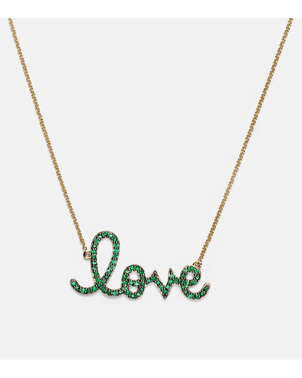 Sydney Evan White Love 14Kt Necklace With Diamonds