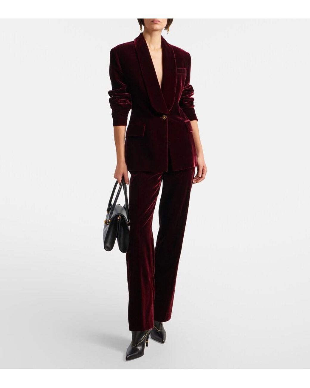 Versace Purple Velvet Blazer
