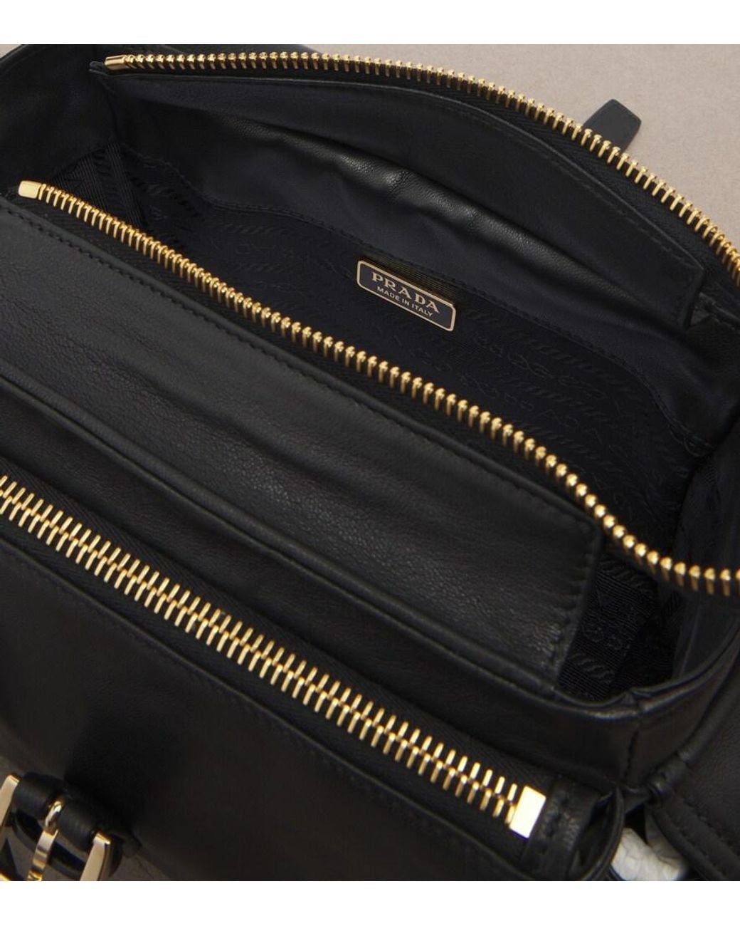 Prada Black Explore Mini Leather Shoulder Bag