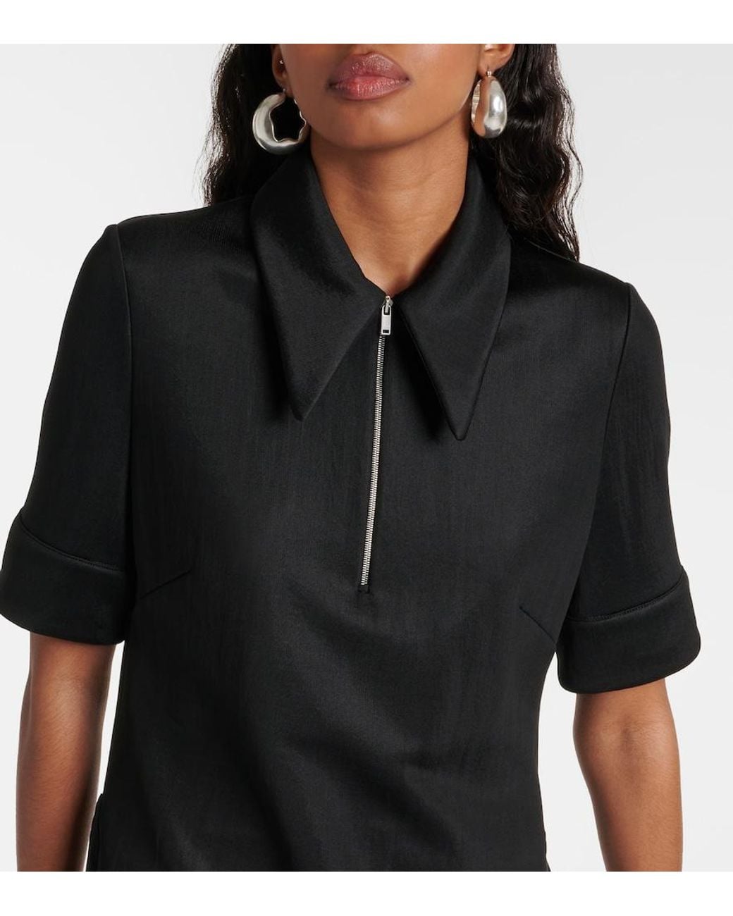 Jil Sander Black Polo Dress