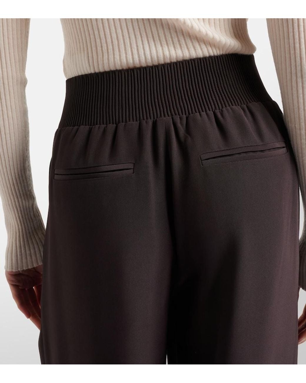 Joseph Black Nour Wide-Leg Pants