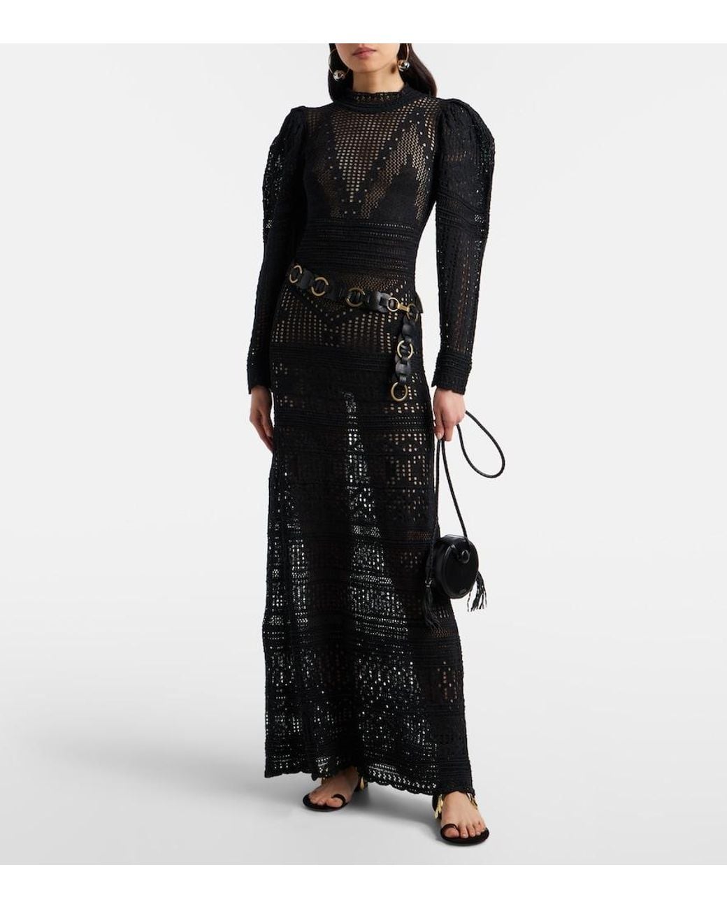 Isabel Marant Black Dreena Embellished Suede Sandals