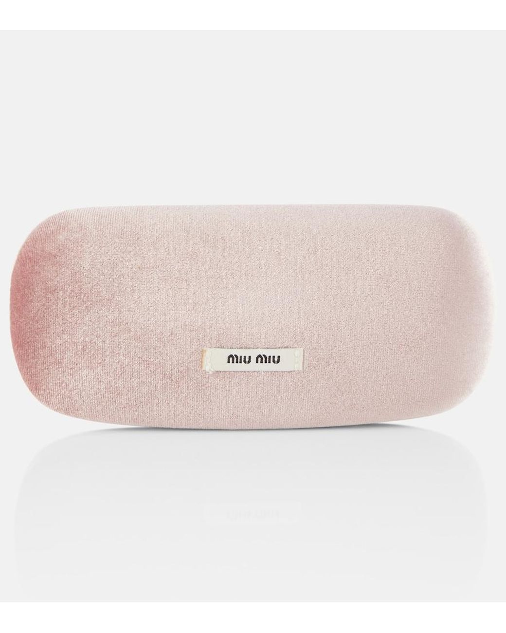 Miu Miu Brown Logo Oval Sunglasses